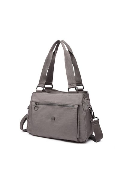 SMART BAGS Geantă de umăr pentru femei din țesătură nano metalică 1125 Gri