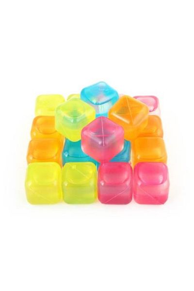 İndiriminVar 20 Colorful Plastic Ice Cubes - Ball-pointed Ice Mold