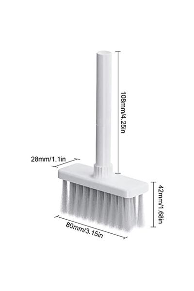 MEİSO Klavye Temizleme Fırçası, 1 Adet Klavye Fırçası, Çok Fonksiyonlu, Bilgisayar Temizleme Aleti, Toz