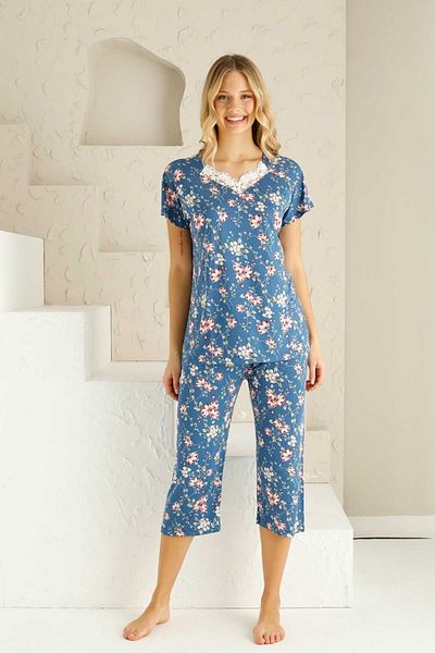 Freeista Indigo Bermuda Pajama Set