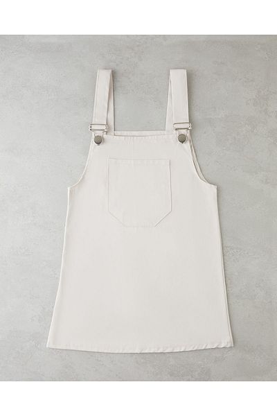 FREYA MODA Gabardine Strap Children's Dress Cream