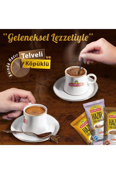 Altıncezve Instant Turkish Coffee Plain (20 Pieces X 7 Gr) X 3 Packs