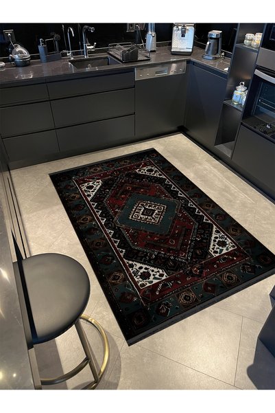 Rugs Modern Halı Multicolored Antique Design Series in Dark Tones Patterned V...