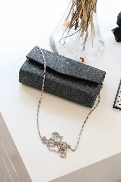 Moom Bag Women's Silvery Anthracite Mini Box Shoulder Bag