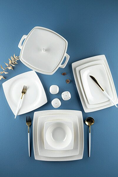 AROW Sarah Porselen 60 Parça 12 Kişilik Yemek Takımı