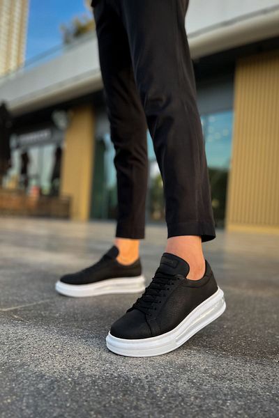 BZ Moda B271 Ariaso - Ανδρικά παπούτσια Sneaker Orthopedic Sole, Skin Black, CBT Model