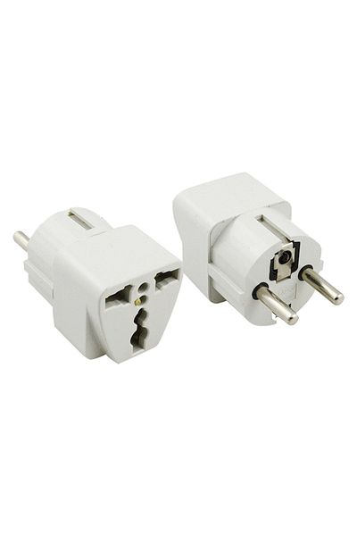Axe Tools Abs White Square Type American British Plug Receptacle Converter Axe-541