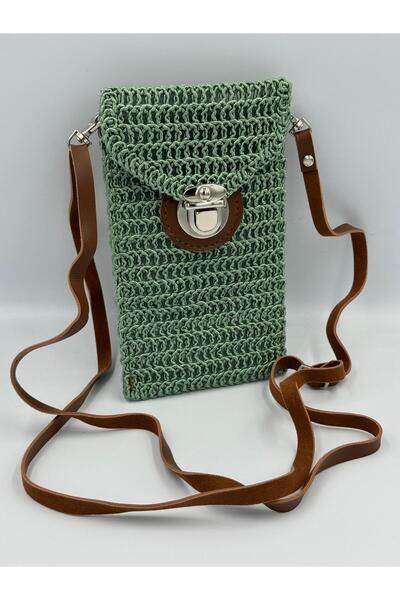 KIRASE Якісна сумка для телефону з плетеним візерунком