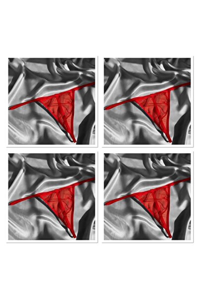 Oprah 4 Lü Paket Tül Tanga String