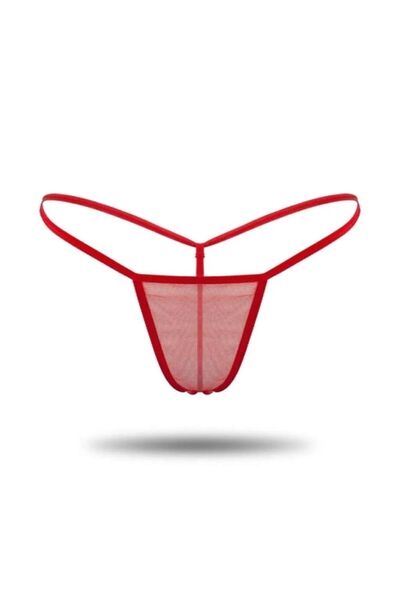 Oprah 9 lü Paket Transparan Tül Tanga String