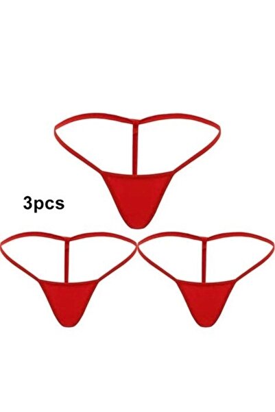 Oprah 3 Lü Paket İpli Esnek Tanga Külot