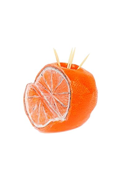 Genel Markalar El Yapımı Dekoratif Portakal Figürlü Kürdanlık.