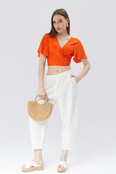 FAZEN Linen Viscose Women's Shalwar Trousers - With Pockets
