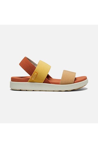 Keen 1026041 Elle Backstrap Fossil Orange/silver Birch Women's Sandals