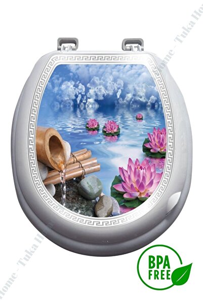 Tuka Home Lüks Sert Kapaklı Yumuşak Süngerli Klozet Kapağı M10