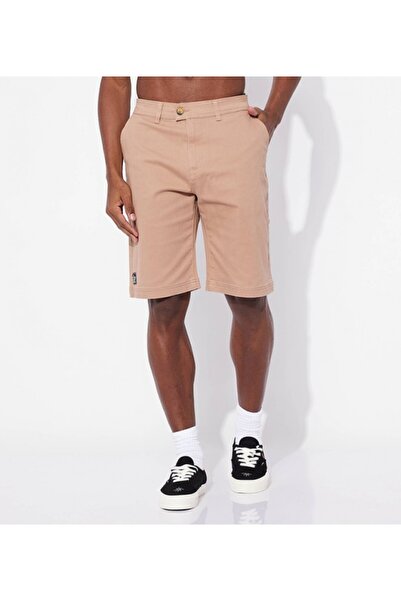 Aeropostale Men's Brown Plain Shorts