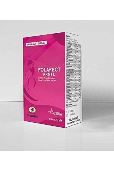 Efekt Pharma Folafect Prntl Omega 3 Içerikli 30 Yumuşak Kapsül