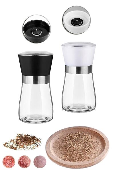 ARVALE 1 Piece Ceramic Blade Salt, Pepper, Spice Mill, Salt Grinder Mill