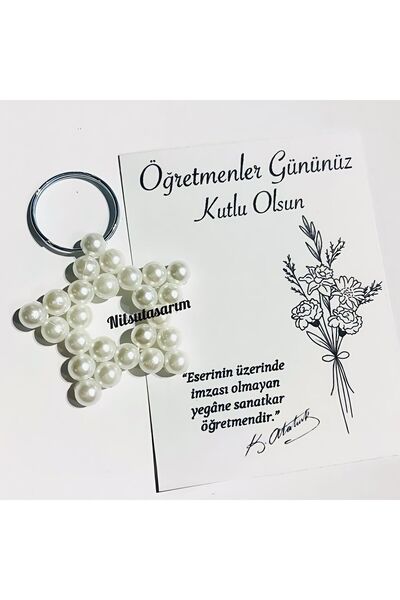 Nilsu Tasarım 10 Adet Öğretmenler Günü Hediyesi - Okul Hediyesi -Kartlı