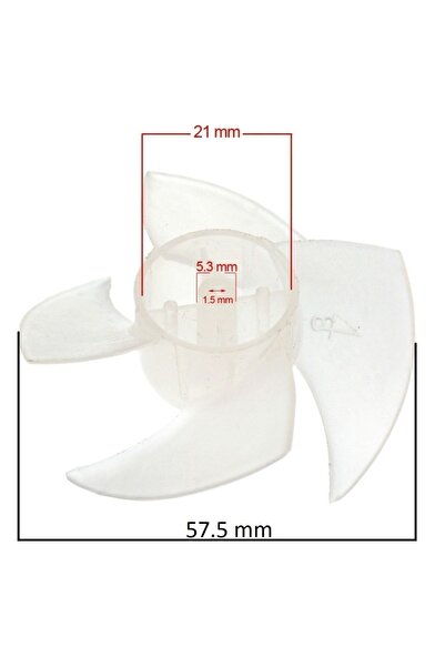 grsl Blue House 4 Kanatlı Saç Kurutma Makinesi Pervanesi