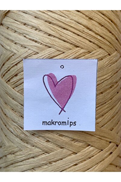 Makromİps YUMUŞAK RAFYA İP 100 gr KAĞIT NATURA DOĞAL RAFFİA AYNA ŞAPKA ÇANTA SUPLA ÖRGÜ İPİ