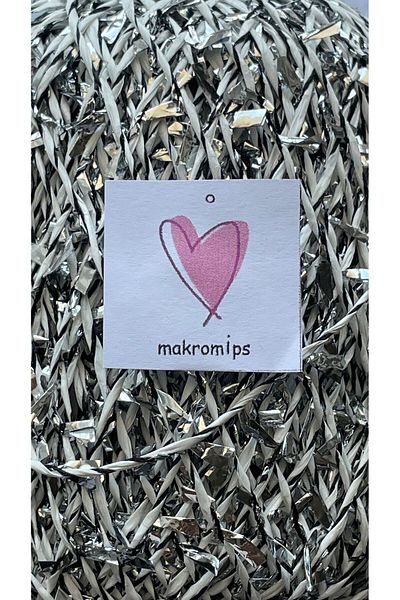 Makromİps Premium Metallic Confetti - Glittery Shiny Polyester Evening Bag and Hat Raffia (50gr/m+-5)