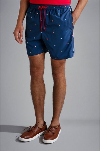 PAUL&SHARK Ανδρικό ύφασμα Quick-Dry Regular Fit Blue1 μαγιό 24415029 -N01