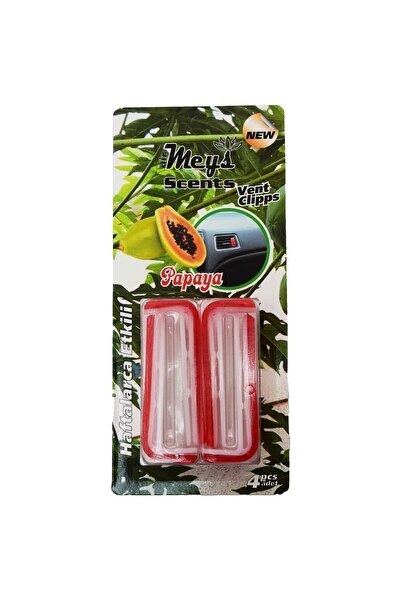 Genel Markalar Araç Içi Klima Kokusu Klipsli 4'lü Papaya Aromalı