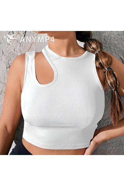 ÖZ PAMUK Women's Corduroy Crop Blouse - 100% COTTON, Chest Low Cut, Camisole ATLET