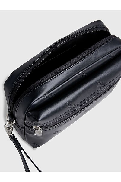 Calvin Klein Men's Brand Logo Leather Daily Use Black Wallet K50K511815-0GK