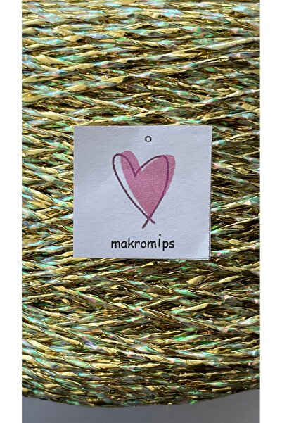 Makromİps ورق معدني فاخر - كيس بوليستر لامع (250 جم/420 م) +50% حزمة تزيين محبوكة