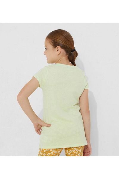 Aeropostale Girls Green Graphic Round Neck Short Sleeve T-Shirt