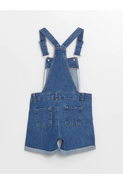 LC Waikiki Salopetă de jeans pentru fete LCW Kids - Guler pătrat