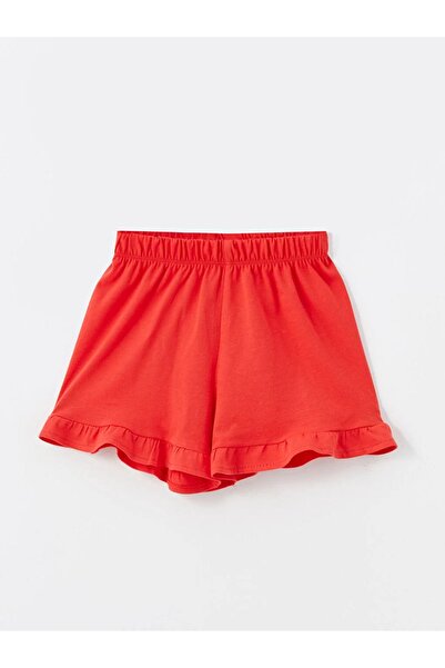 LC Waikiki LCW Baby - Crew Neck Printed Blouse and Shorts Set for Baby Girl 2 Pieces