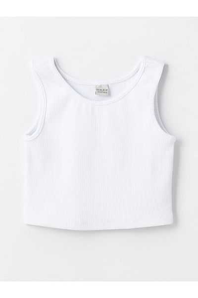 LC Waikiki Dziewczęcy tank top z okrągłym dekoltem – model podstawowy