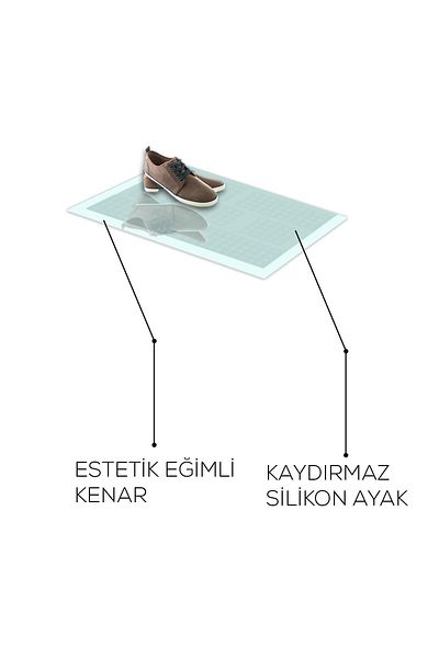 Decorita Satina Glass Mat - Non-Slip, 40cm x 60cm