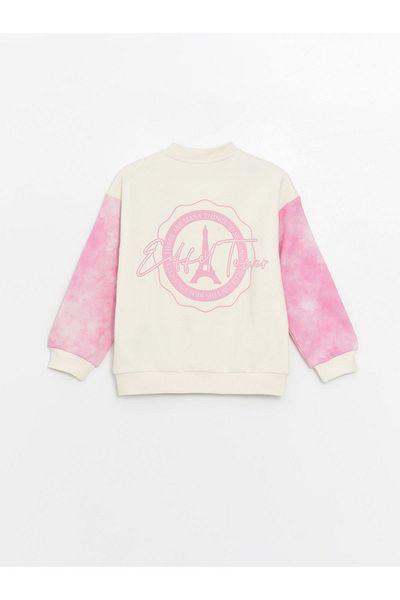 LC Waikiki Bedruckte College-Jacke für Mädchen mit langen Ärmeln