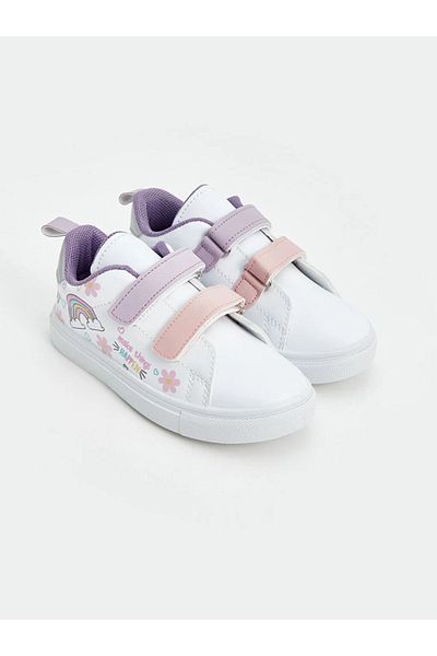 LC Waikiki Velcro Printed Girls' Sneakers