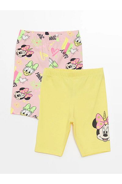 LC Waikiki LCW Baby - Minnie Mouse Patterned Baby Girl Tights 2-Piece, Elastic Waist