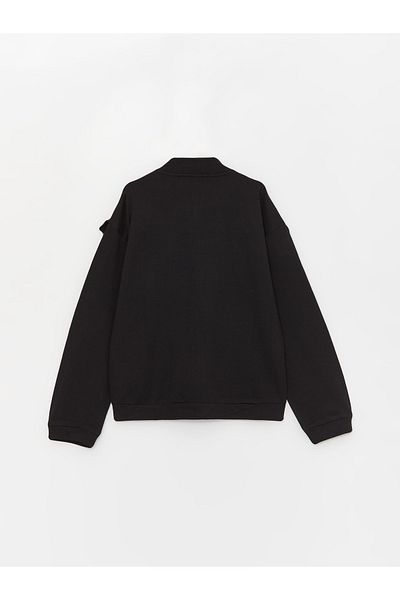 LC Waikiki Long Sleeve Crew Neck Girl's Cardigan