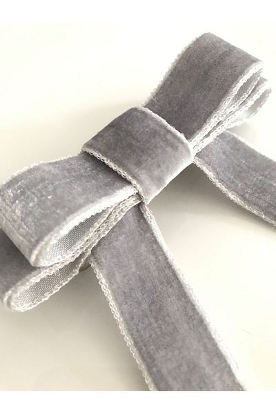 Demeter Collection Gray Velvet Bow - Automatic Toqa Design