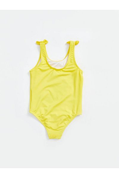 LC Waikiki Bedruckter Rundhals-Badeanzug für Baby-Mädchen
