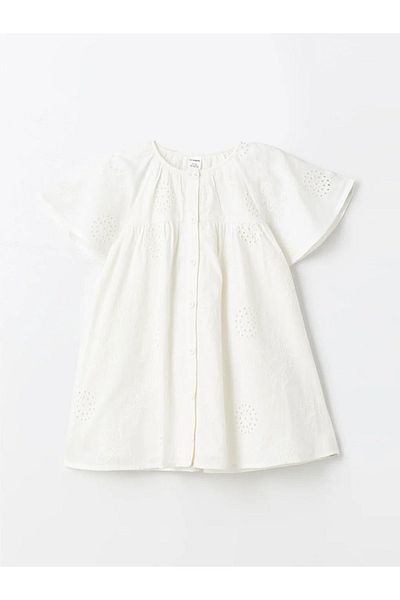 LC Waikiki LCW Baby - Crew Neck Lace Dress for Baby Girl