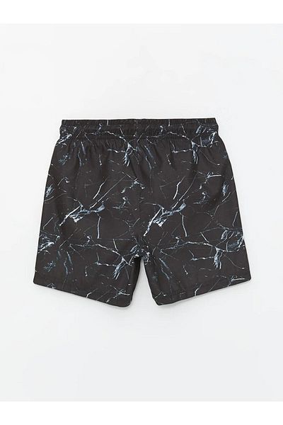 LC Waikiki Printed Boys' Swim Shorts with Elastic Waist