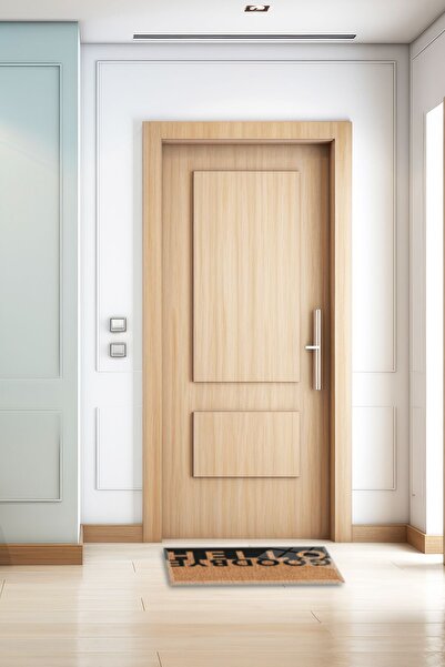 Decorita Hello Goodbye Straw Patterned Anti-Slip Glass Mat - 45cm x 70cm