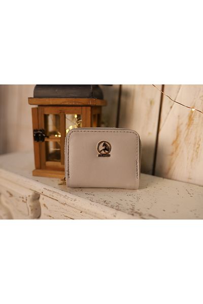 Elentra Ecru Women's Wallet - Coin, Card Holder, Photo and Paper Section Zippered, Trend Suggestion