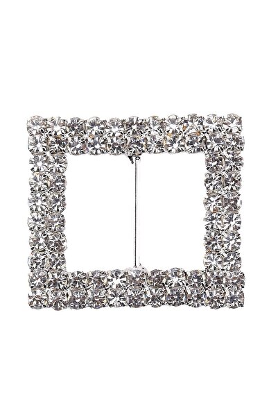 Hobi Dünya Kristal Taşlı Kare Kemer Ve Şal Tokası