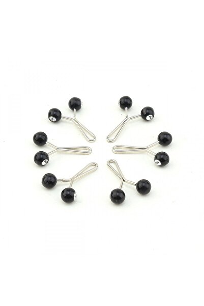 Hobi Dünya Kristal Taşlı Eşarp Şal Firkete Klipsi 6 Adet