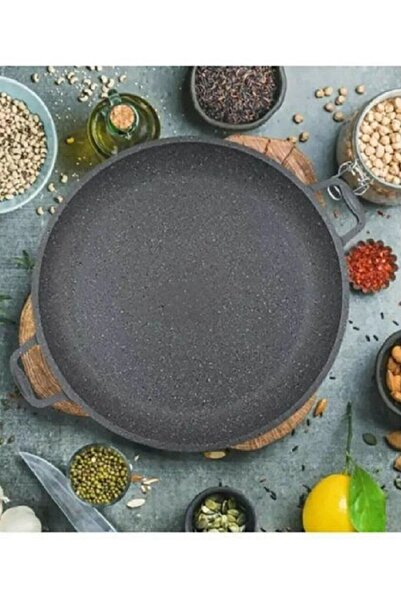 Esse Nso 36 Cm Cast Granite 2kg Quality Multi-Purpose Flatbread, Flatbread, Katmer Pizza Sheet Roasting Pan