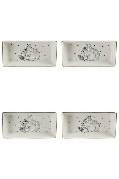 Porland Forest 13cm 4-Piece Breakfast and Appetizer Plate - 04lfh000447